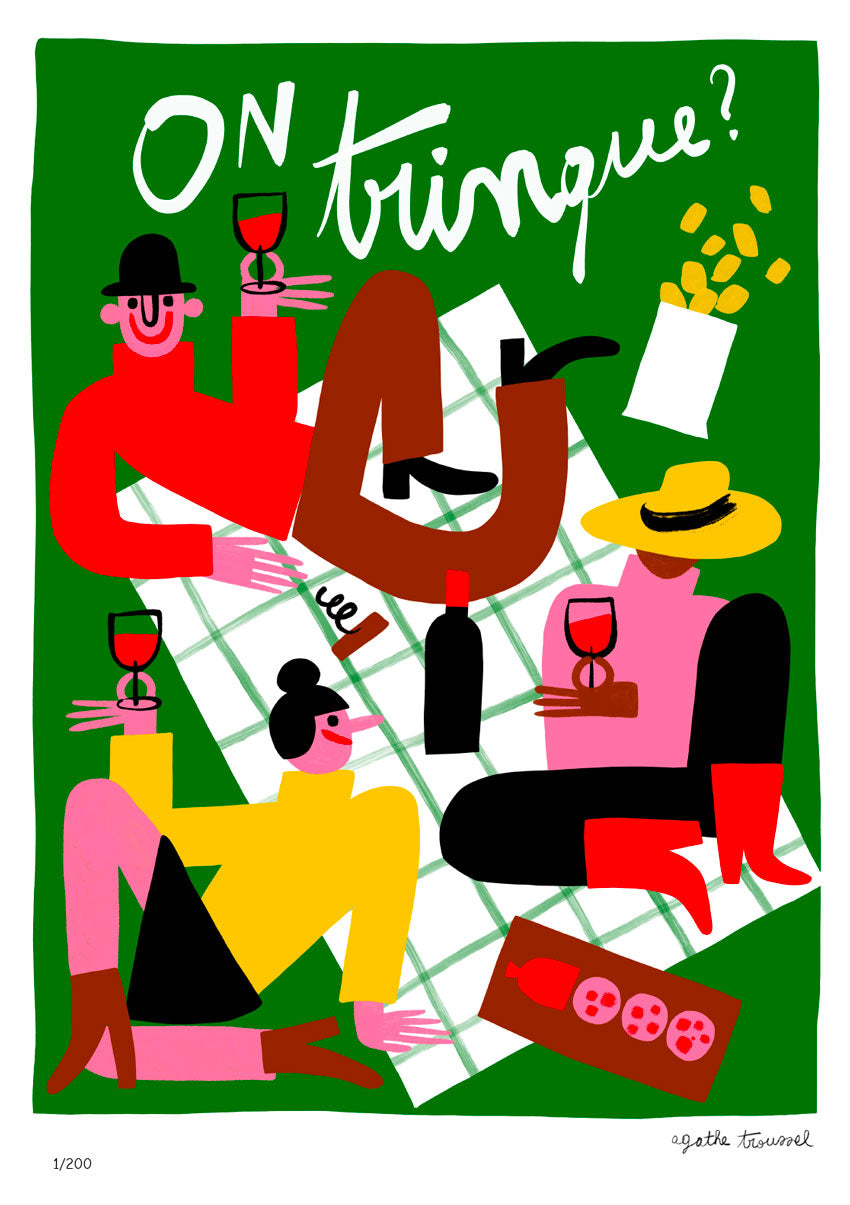We drink