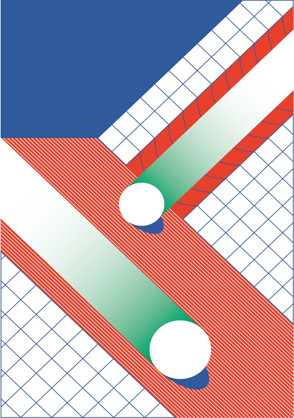 Tennis, Racket, Balles, Couleurs vives, Lignes diagonales, Grille, Bleu, Rouge, Vert, Graphique, Sportif, Dynamique