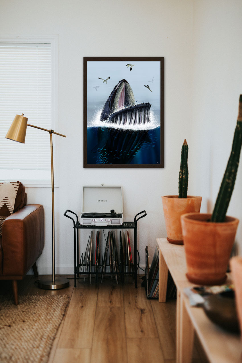 Baleine sautant hors de l'eau