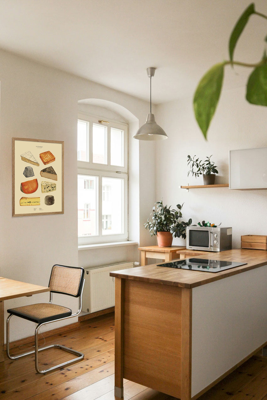 Poster de fruits et légumes anciens