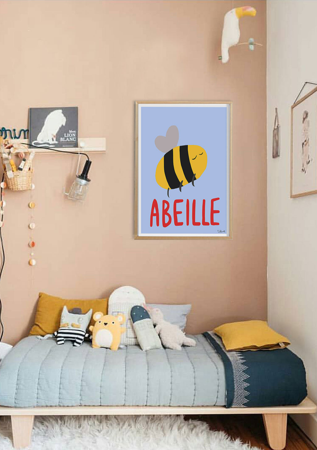 abeille poster murale nom