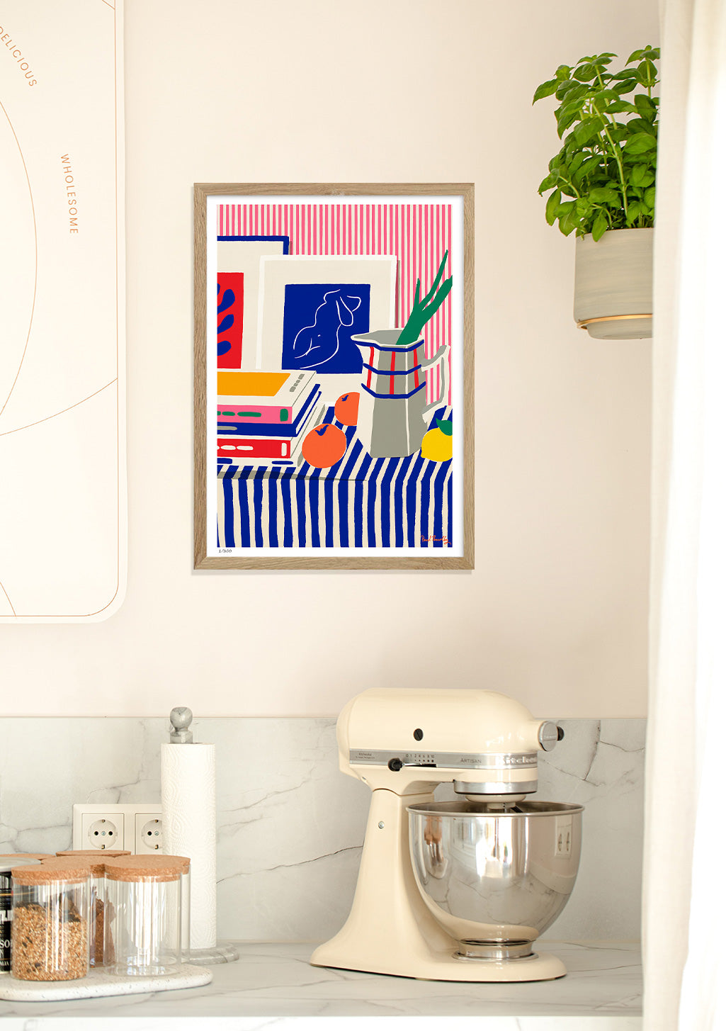 Art abstrait coloré avec formes géométriques