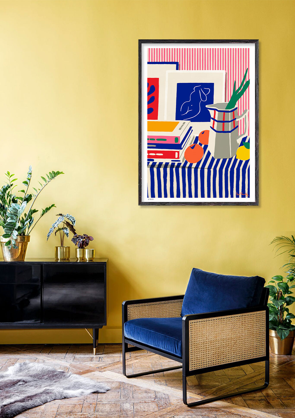 Art abstrait coloré avec formes géométriques