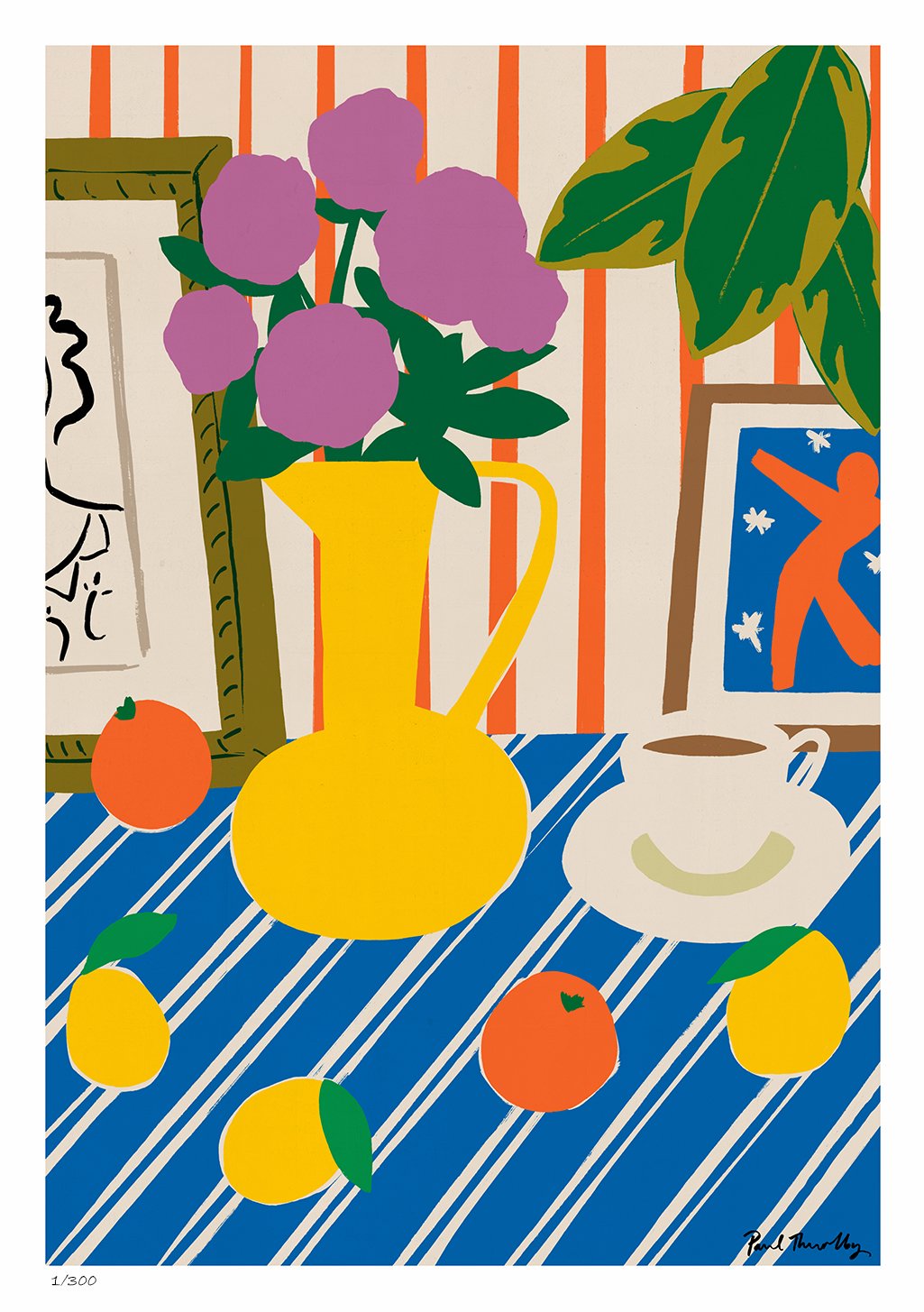 Affiche-Paul-Thurlby-Yellow-vase-and-stripes-1