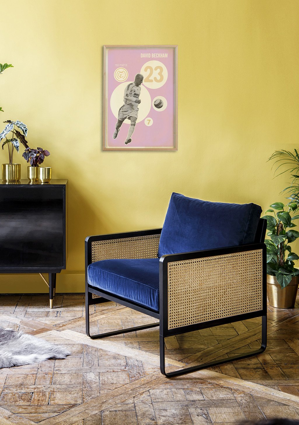 Poster David Beckham football joueur Real Madrid