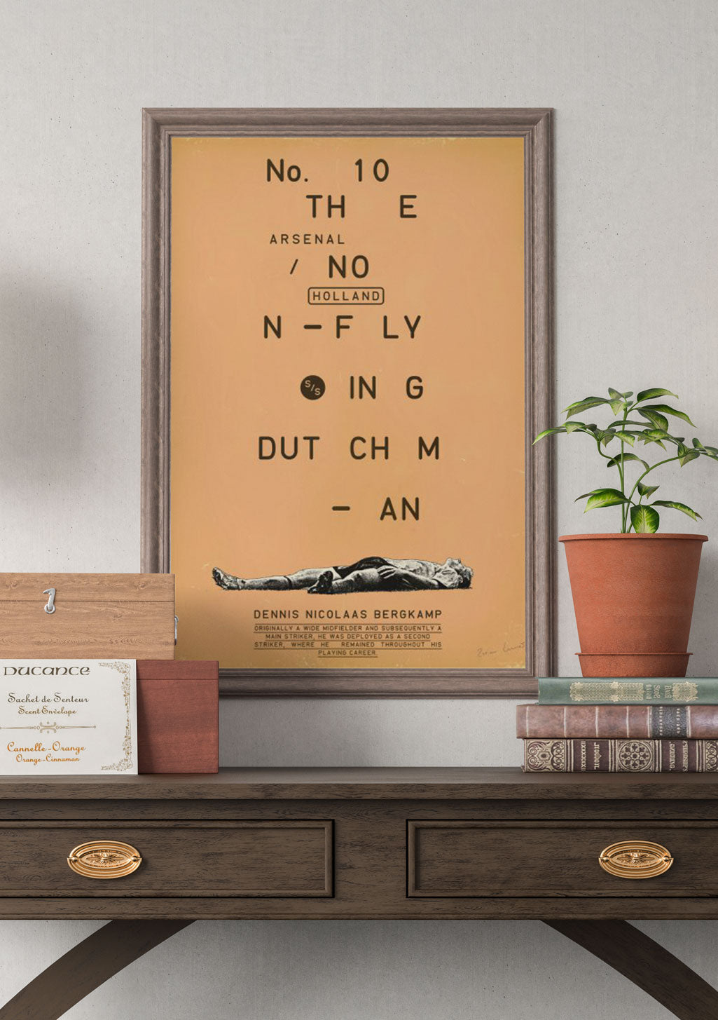 Poster de test de vision avec texte et image