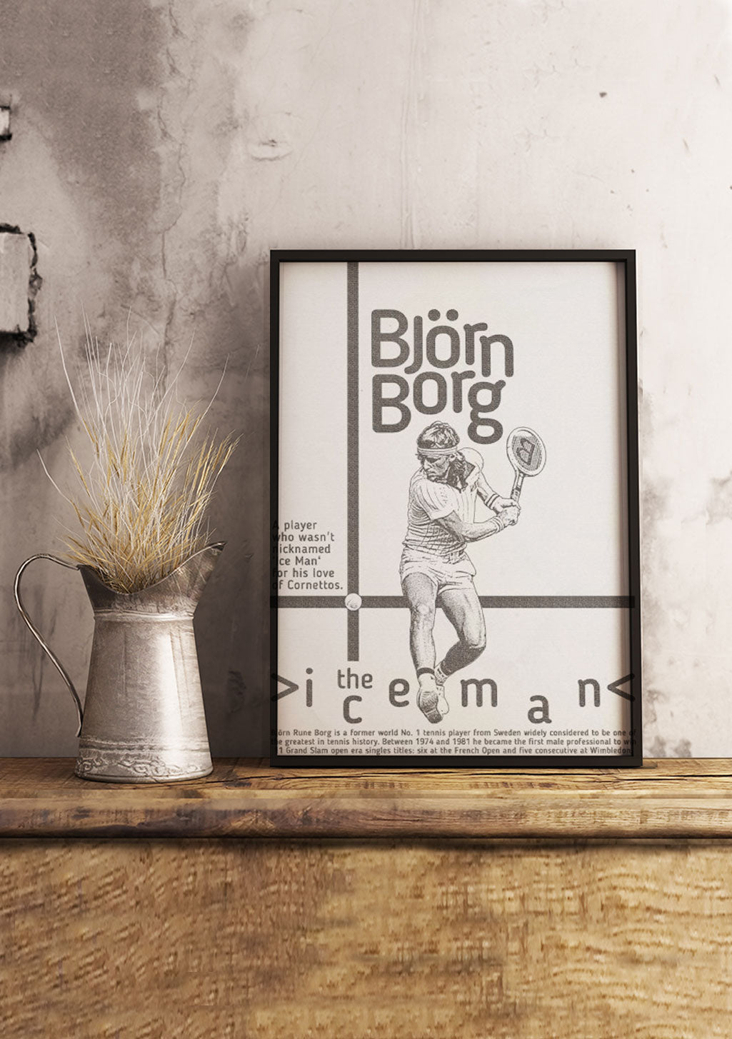Björn Borg Tennis Poster
