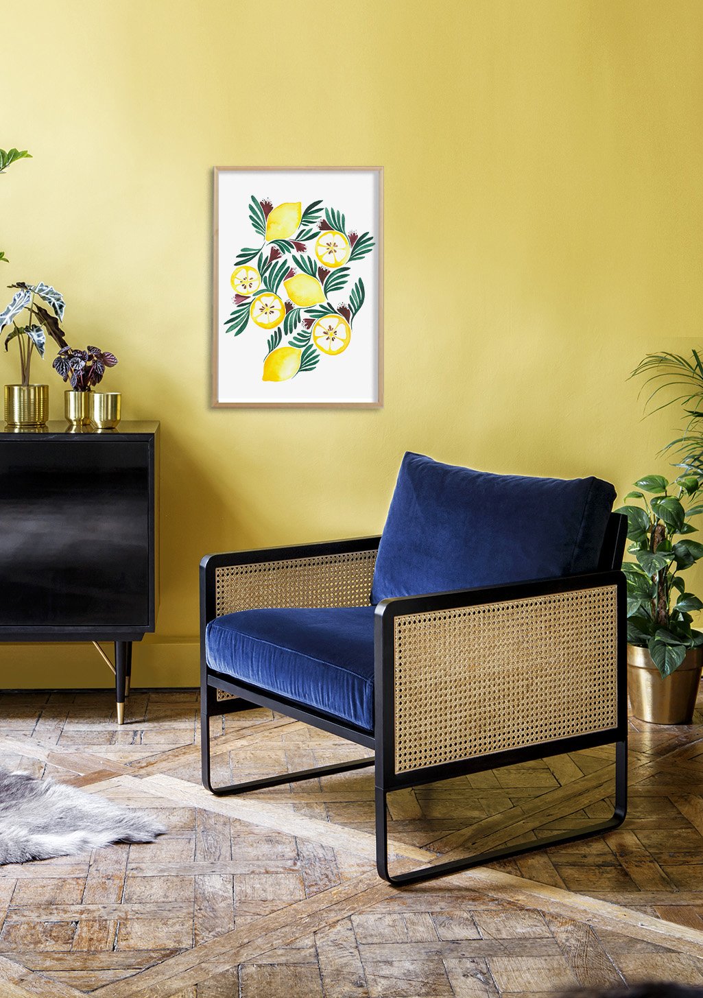 Citrons et feuilles verts