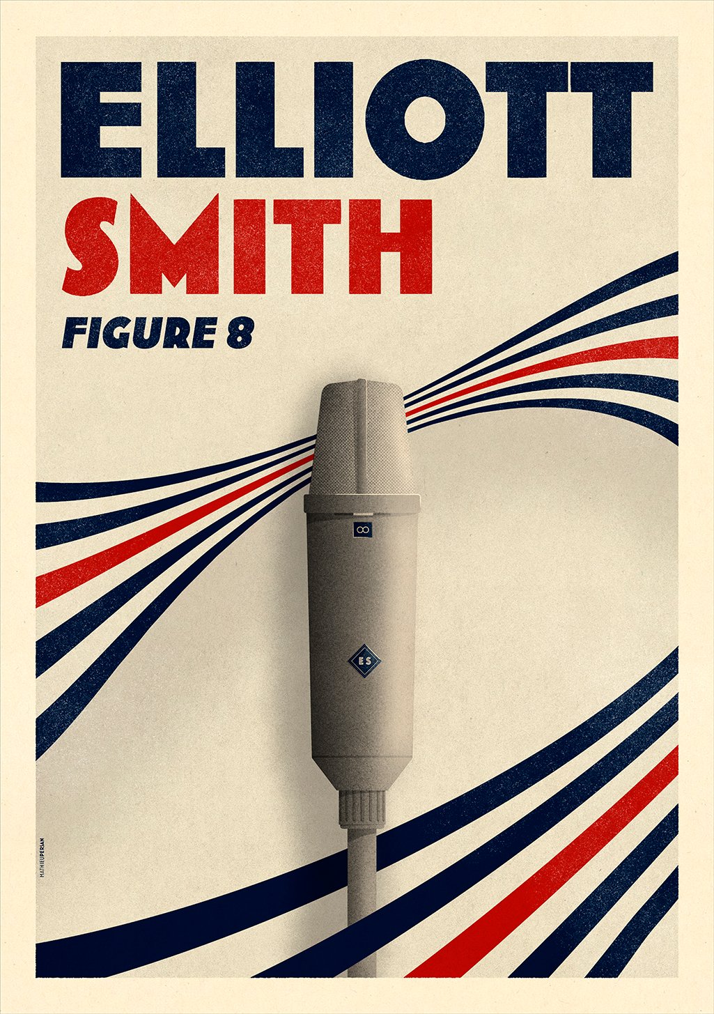 Microphone Elliott Smith Figure 8 stylisé