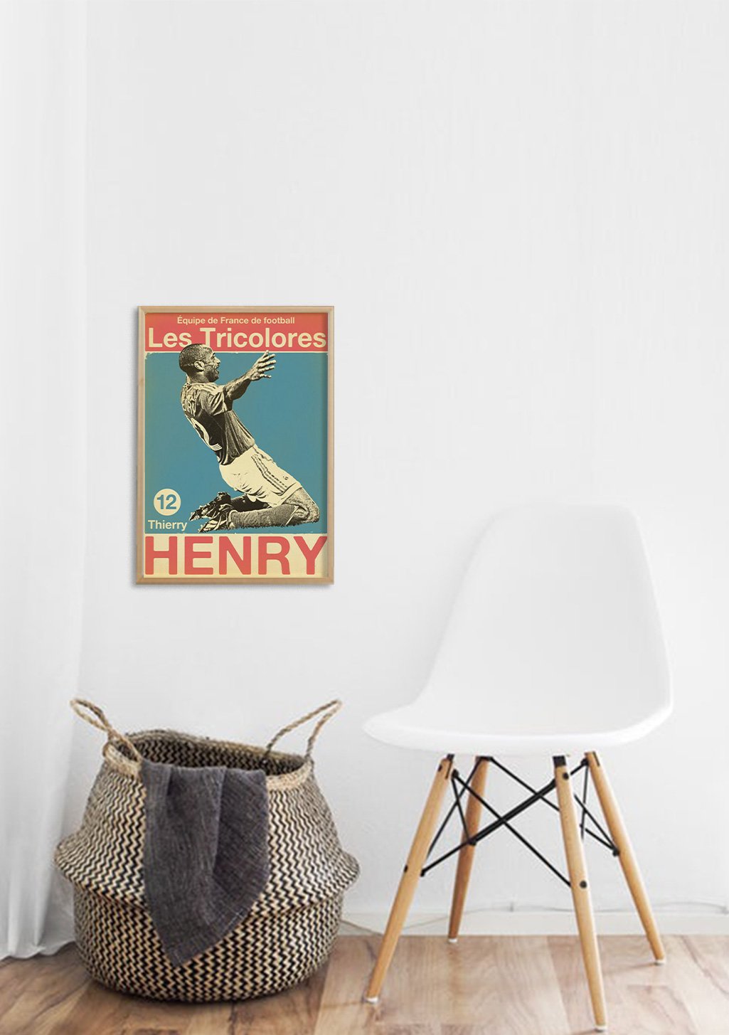 Poster de football avec un joueur nommé Henry