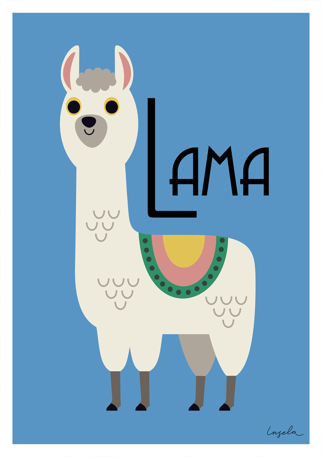 affiche-animaux-marcel-et-joachim-lama-ingela-p-arrhenius-1