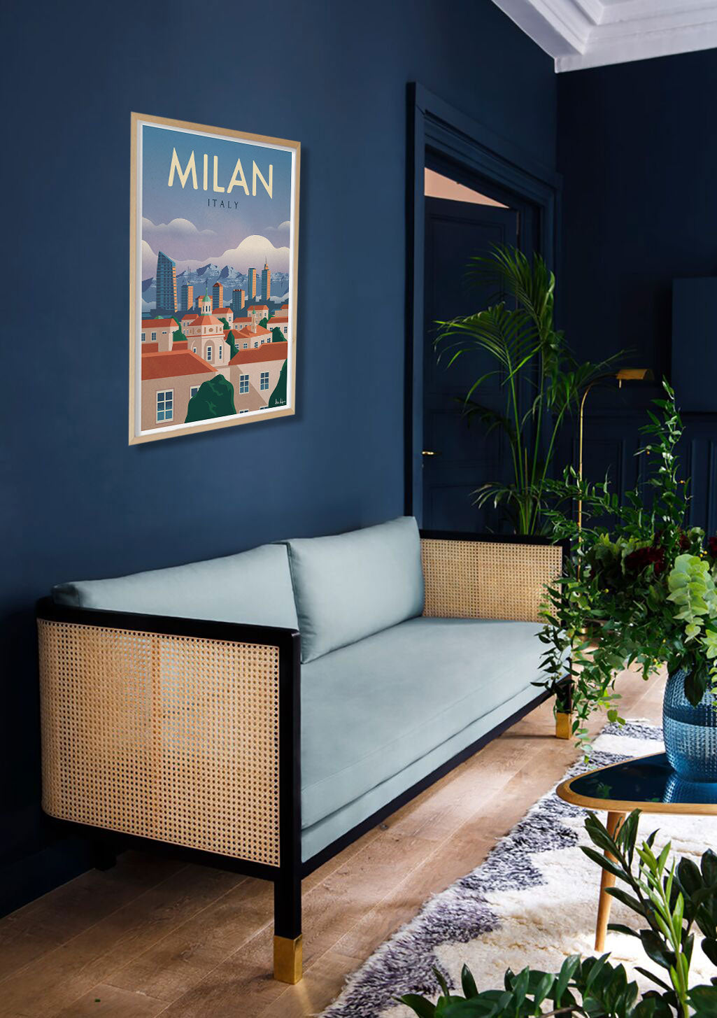 Poster Milan Italie Ville Paysage