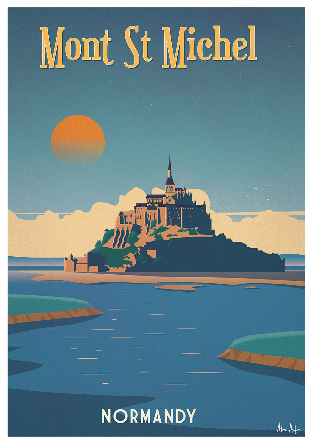 affiche-montagne-alex-asfour-mont-saint-michel-1