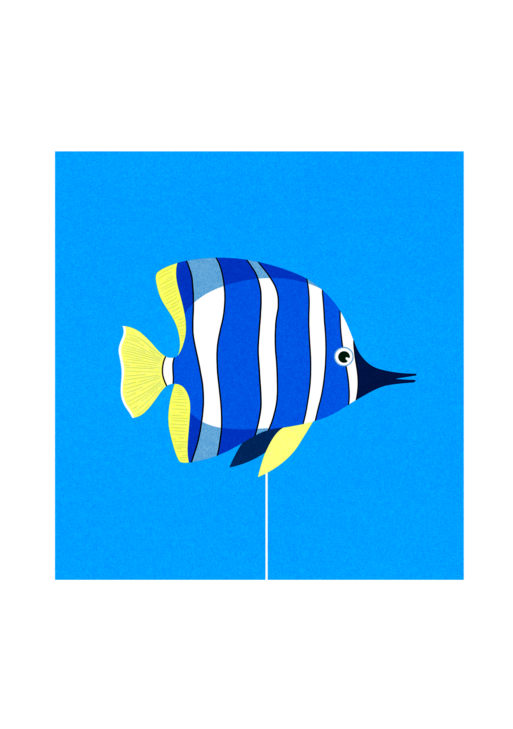 affiche-animaux-julie-guillem-poisson-bleu-1