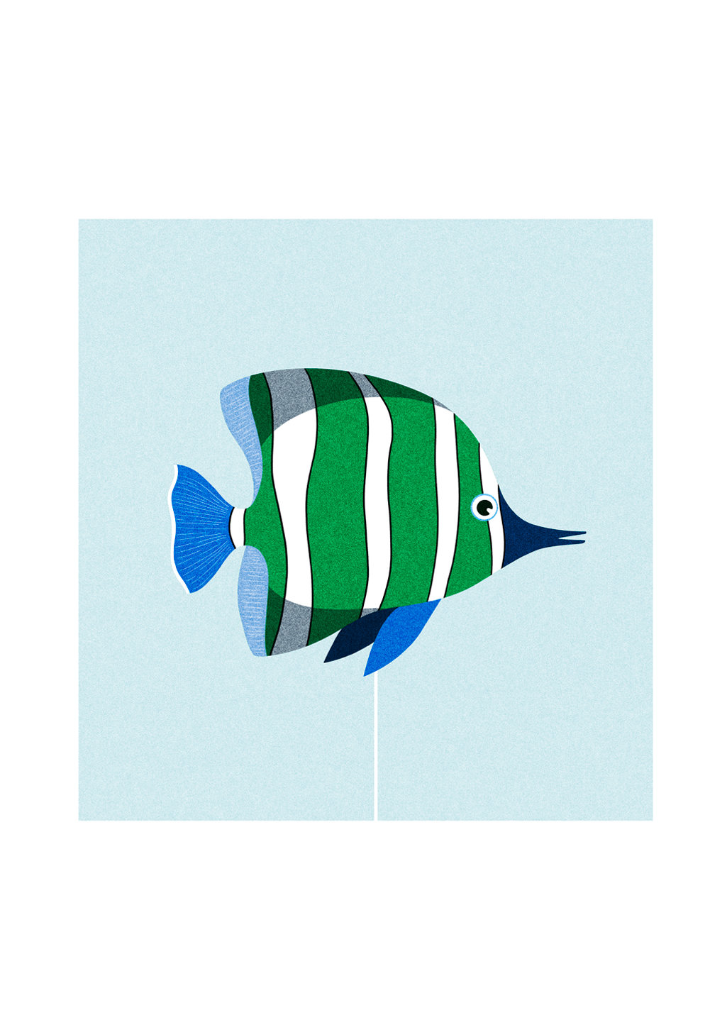 affiche-animaux-julie-guillem-poisson-vert-1