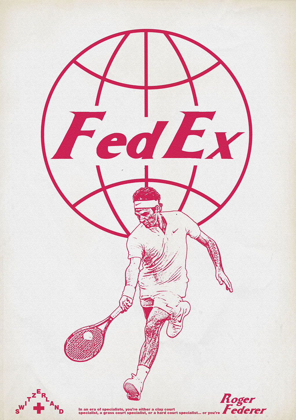 FedEx tennis joueur globe Roger Federer