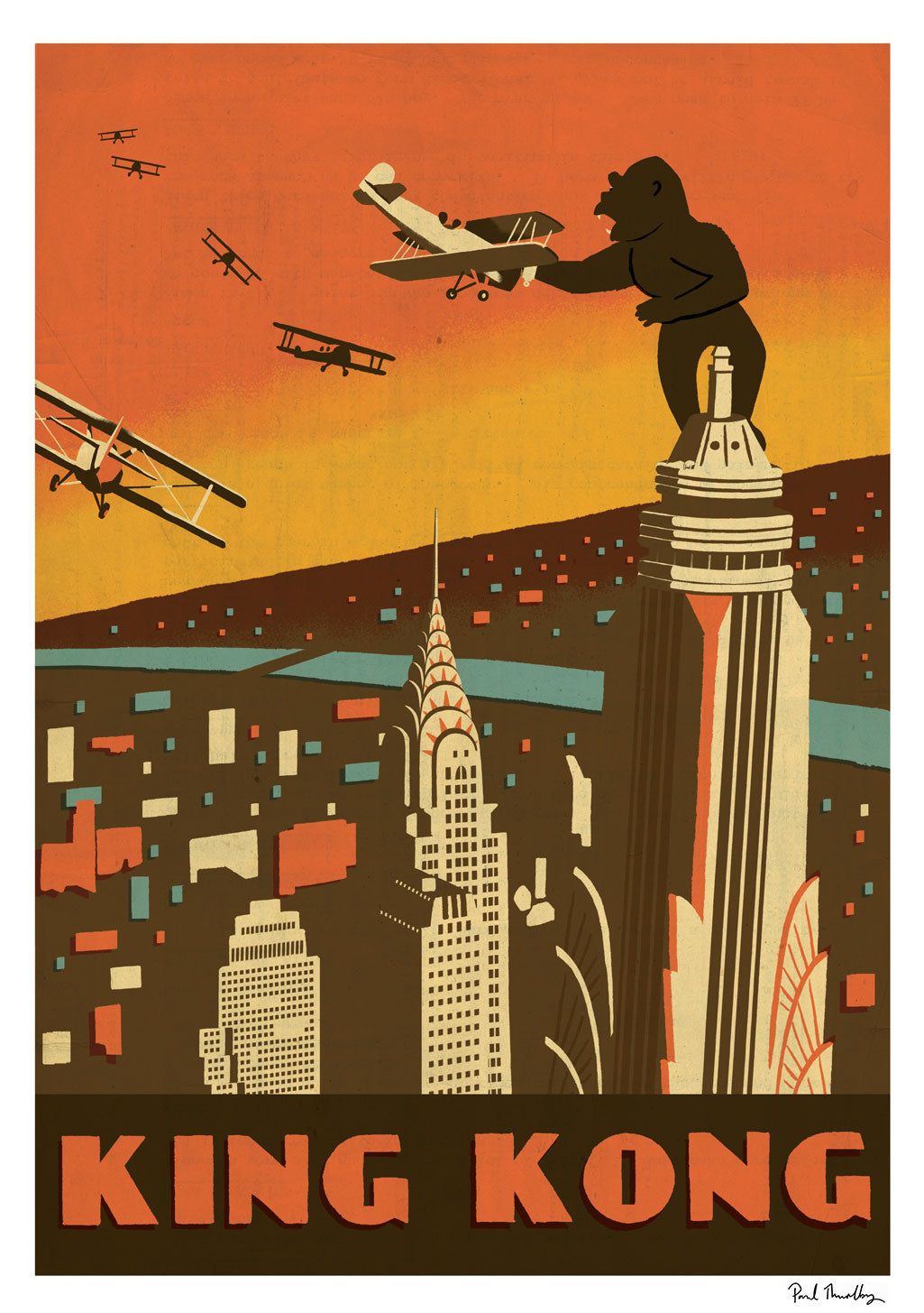 affiche-cinema-paul-thurlby-king-kong-1