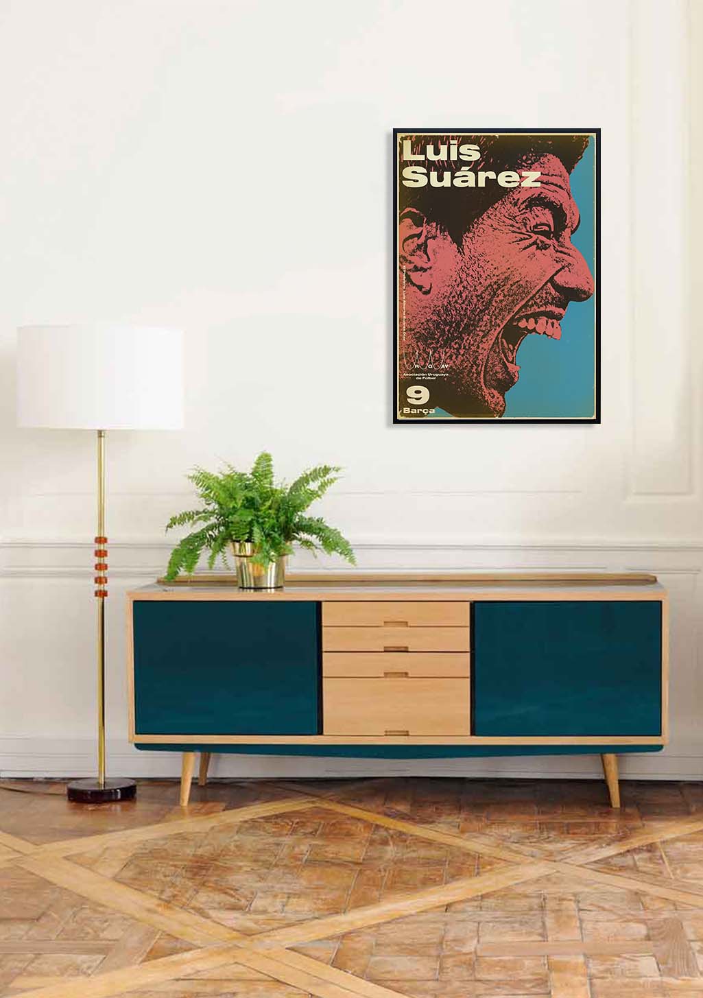 Poster Luis Suarez Football Joueur Dribbler