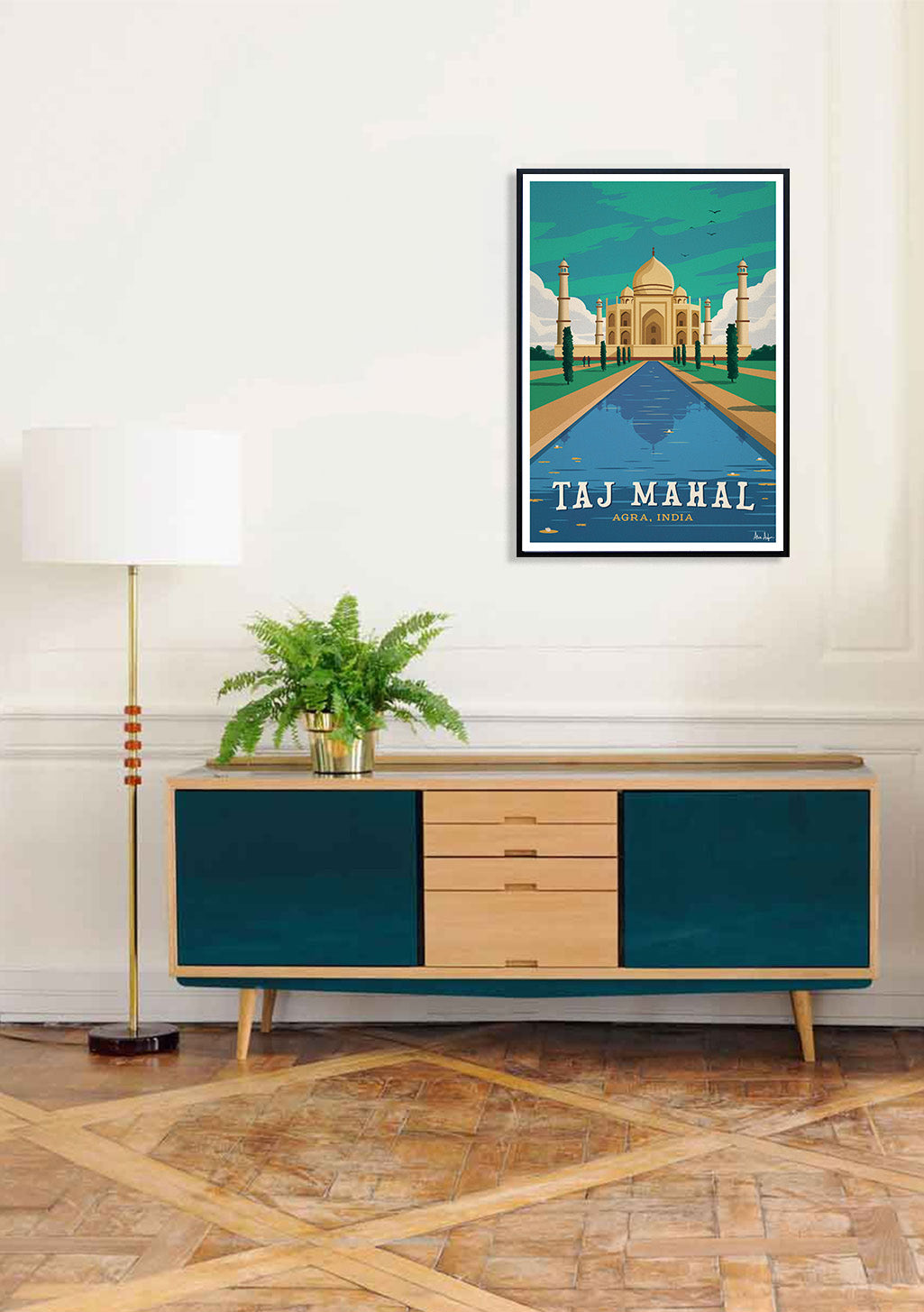 Poster du Taj Mahal, Agra, Inde