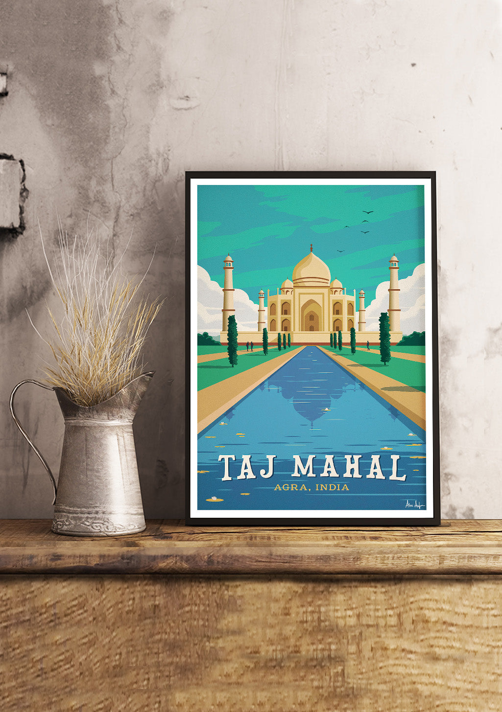 Taj Mahal Agra Inde Poster