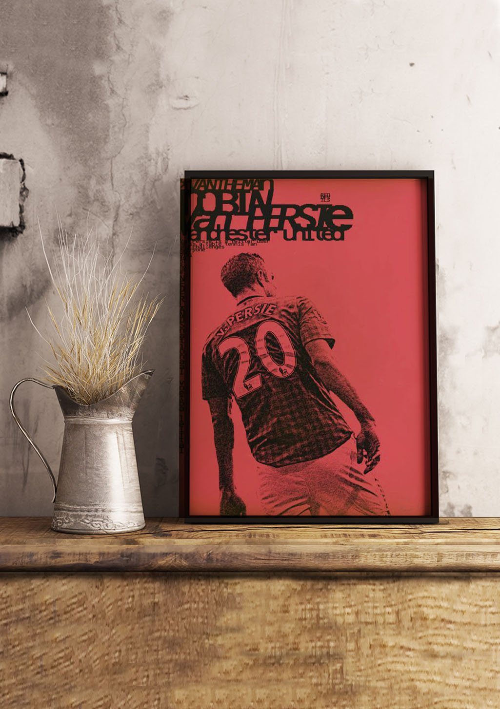 Poster rouge football joueur 29 Manchester United