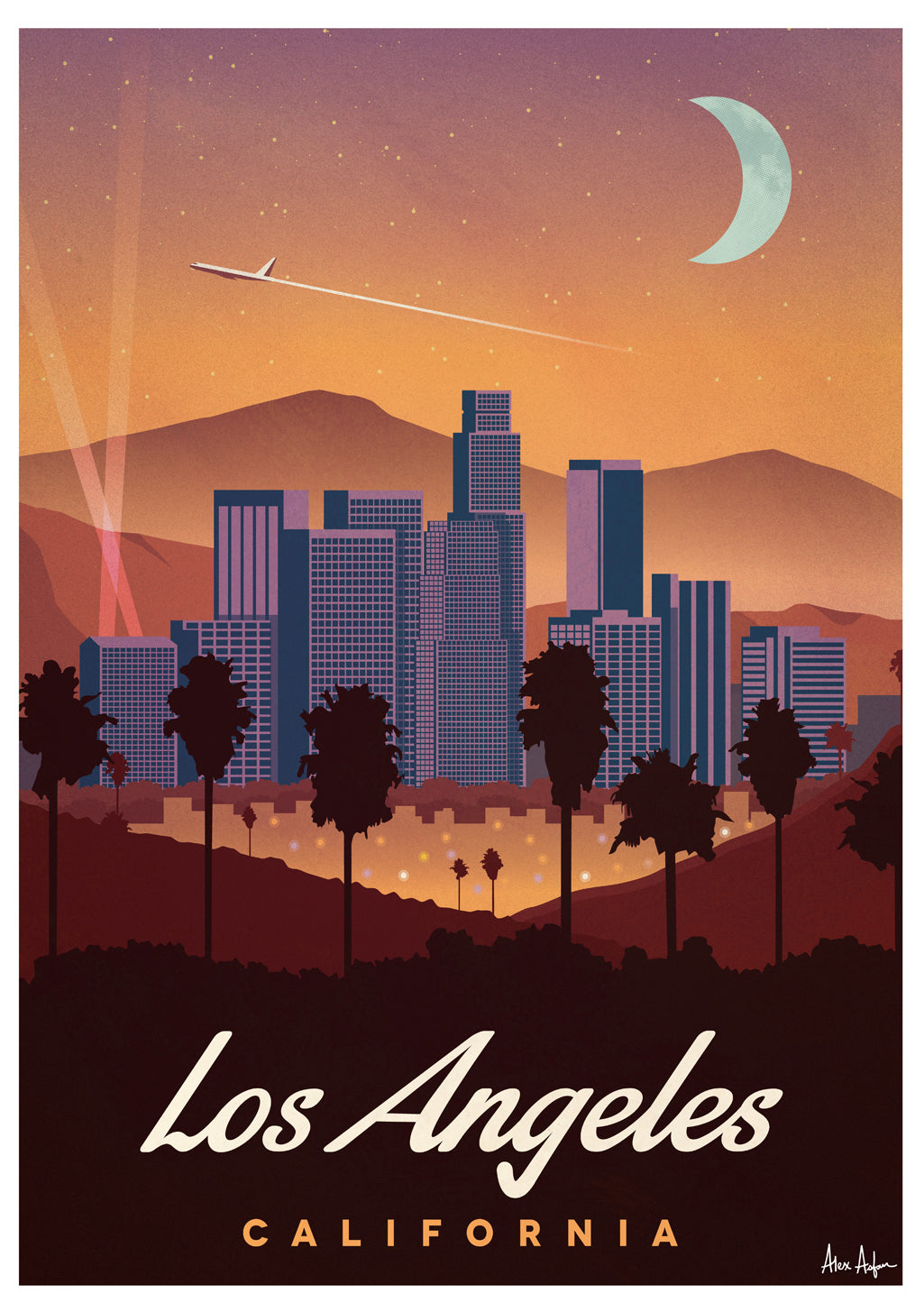 affiche-villes-alex-asfour-los-angeles-1