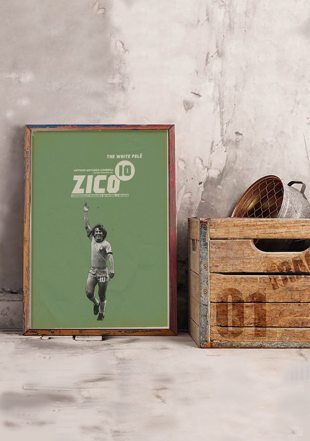 Poster de film vert avec homme levant bras