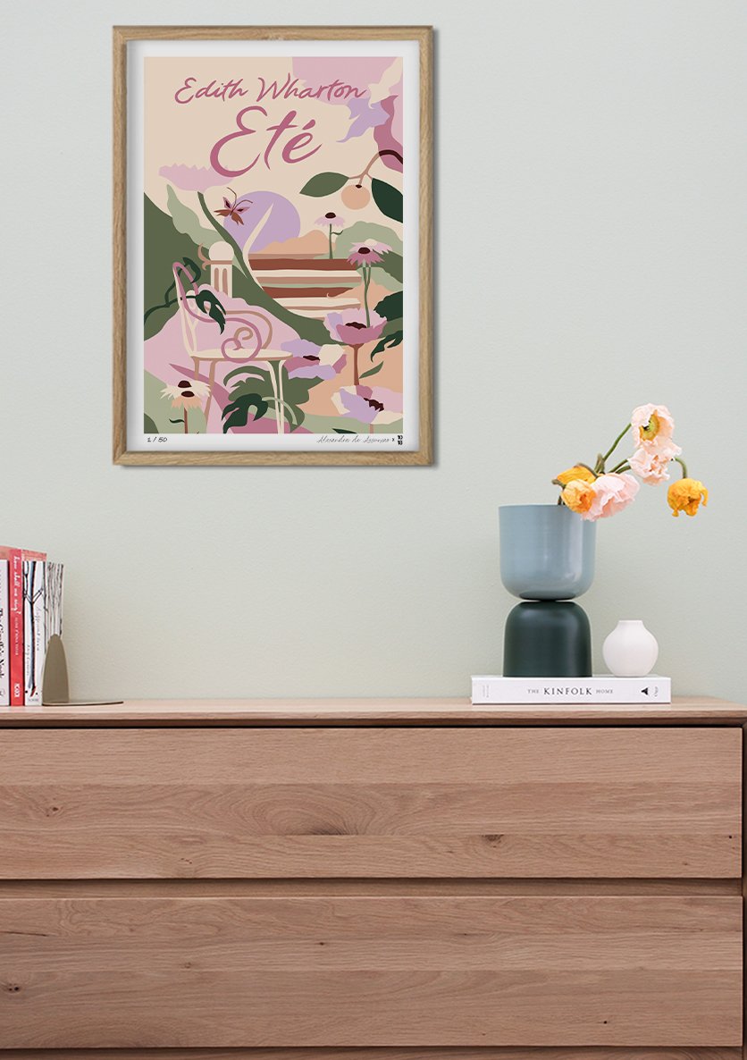 Poster Edith Wharton Ete Floral Pastel