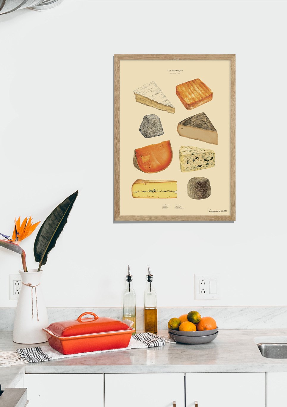 Affichage du poster des fromages