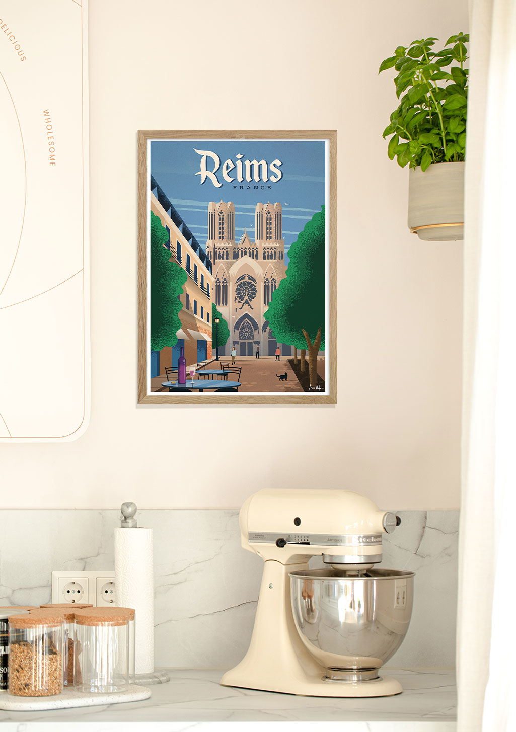 Poster de Reims France Cathédrale