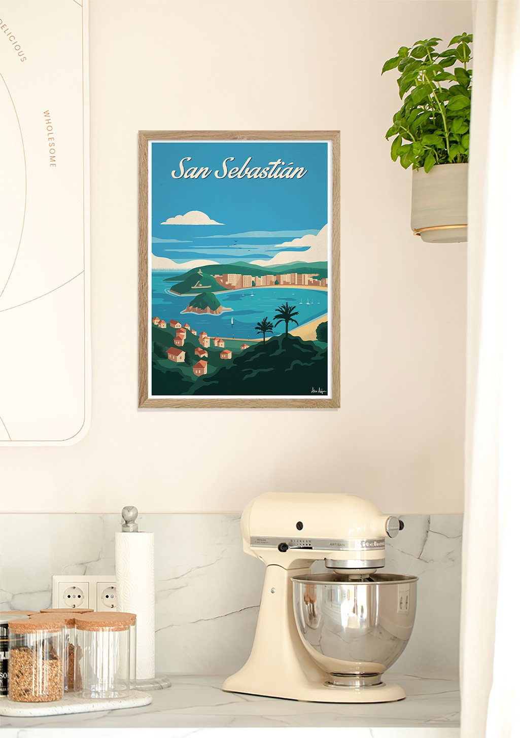 San Sebastián plage ville montagne