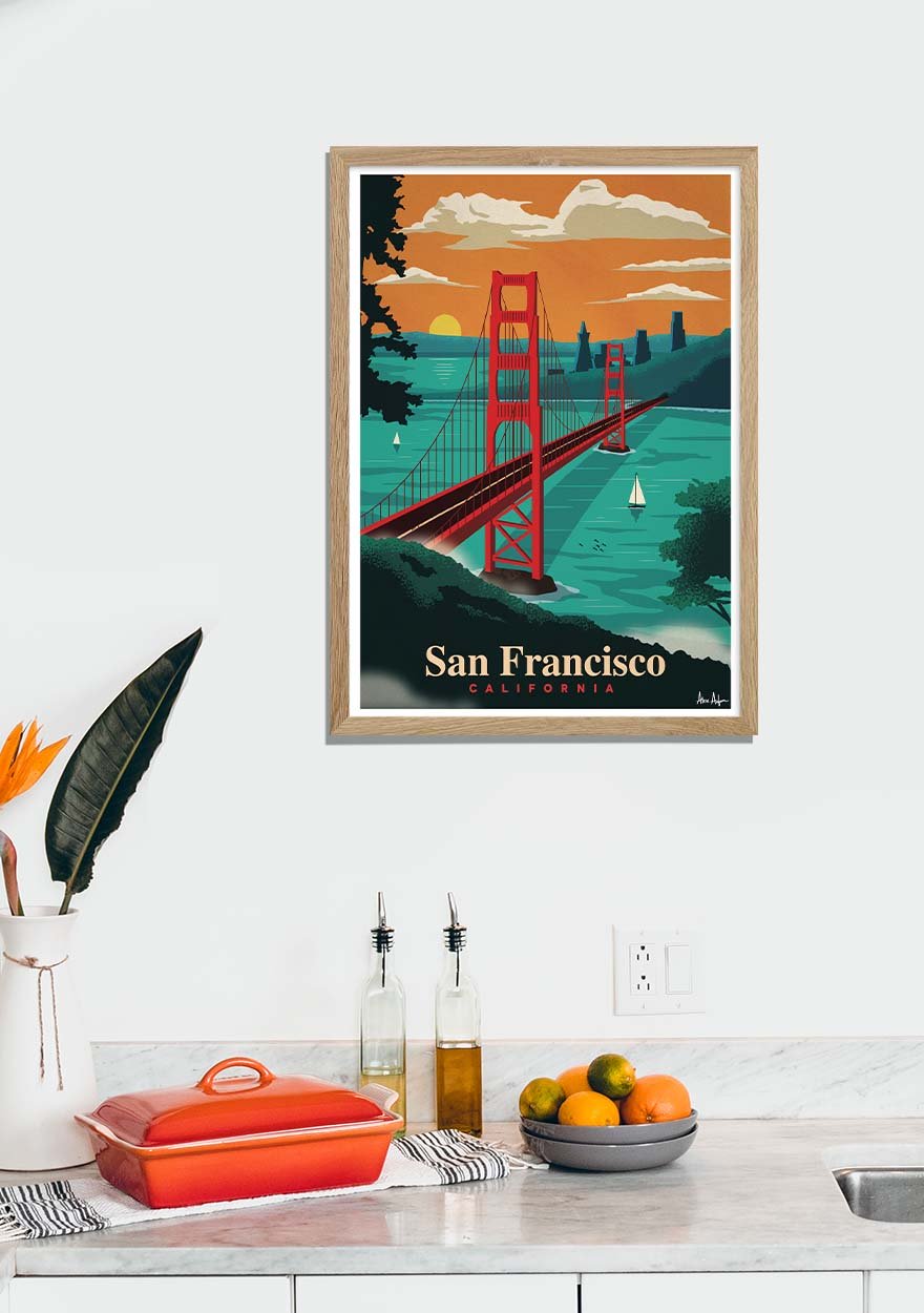 Affichage de San Francisco Golden Gate Bridge