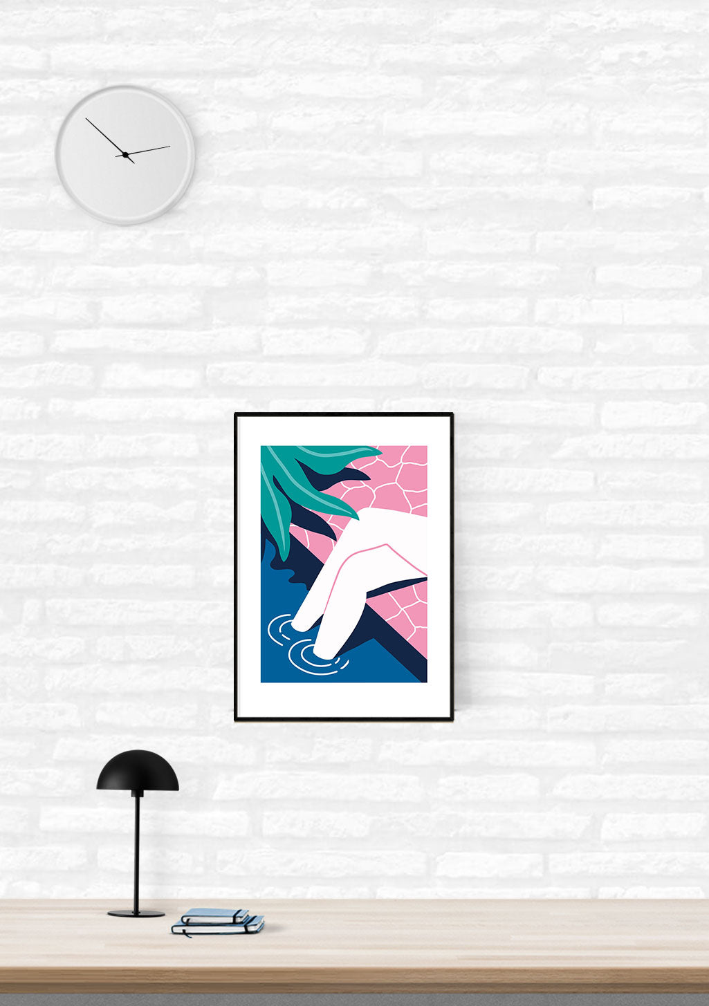 Art abstrait avec formes géométriques colorées