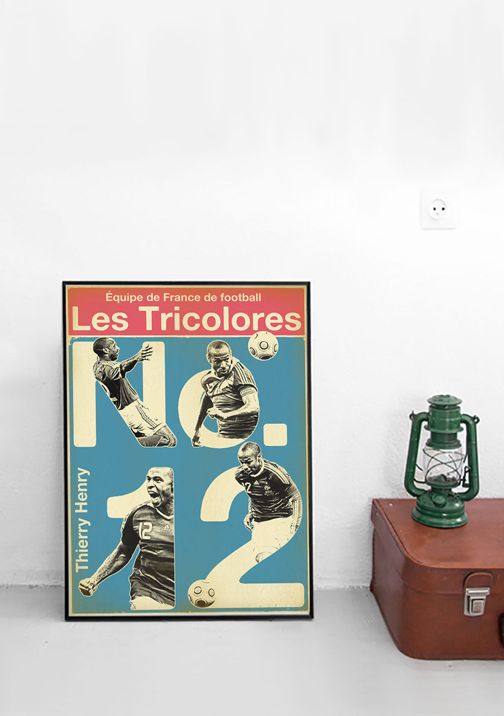 Poster de football avec les tricolores 1998