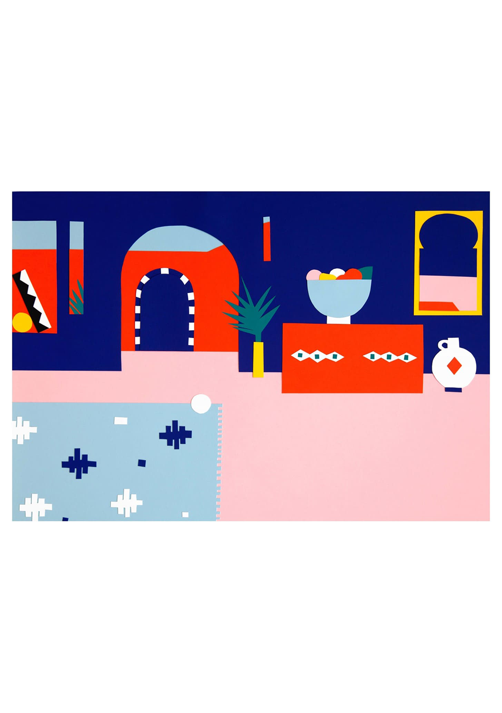 Art abstrait, motifs géométriques, couleurs vives, motifs, formes, design moderne