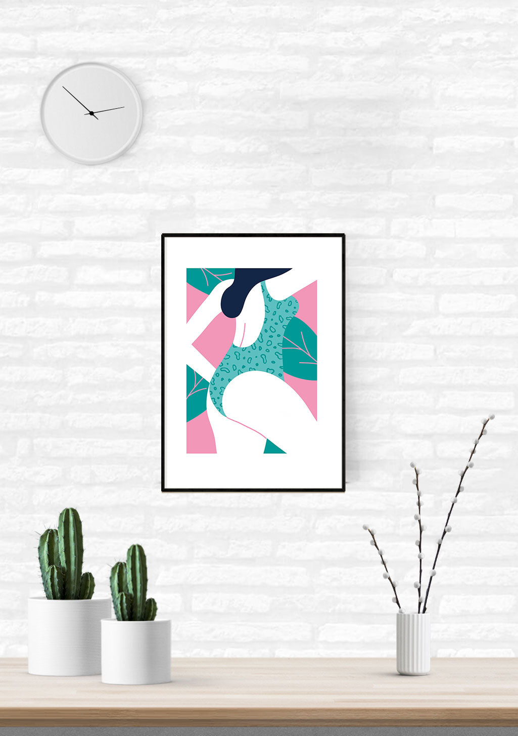 Art abstrait avec formes géométriques colorées