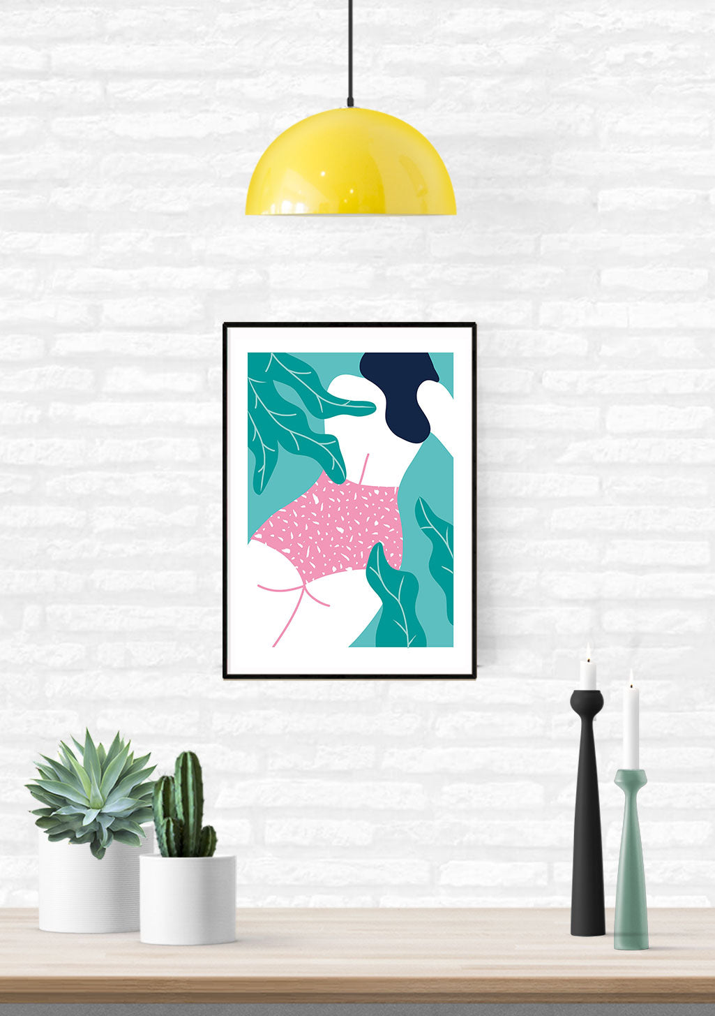 Art abstrait avec formes géométriques colorées