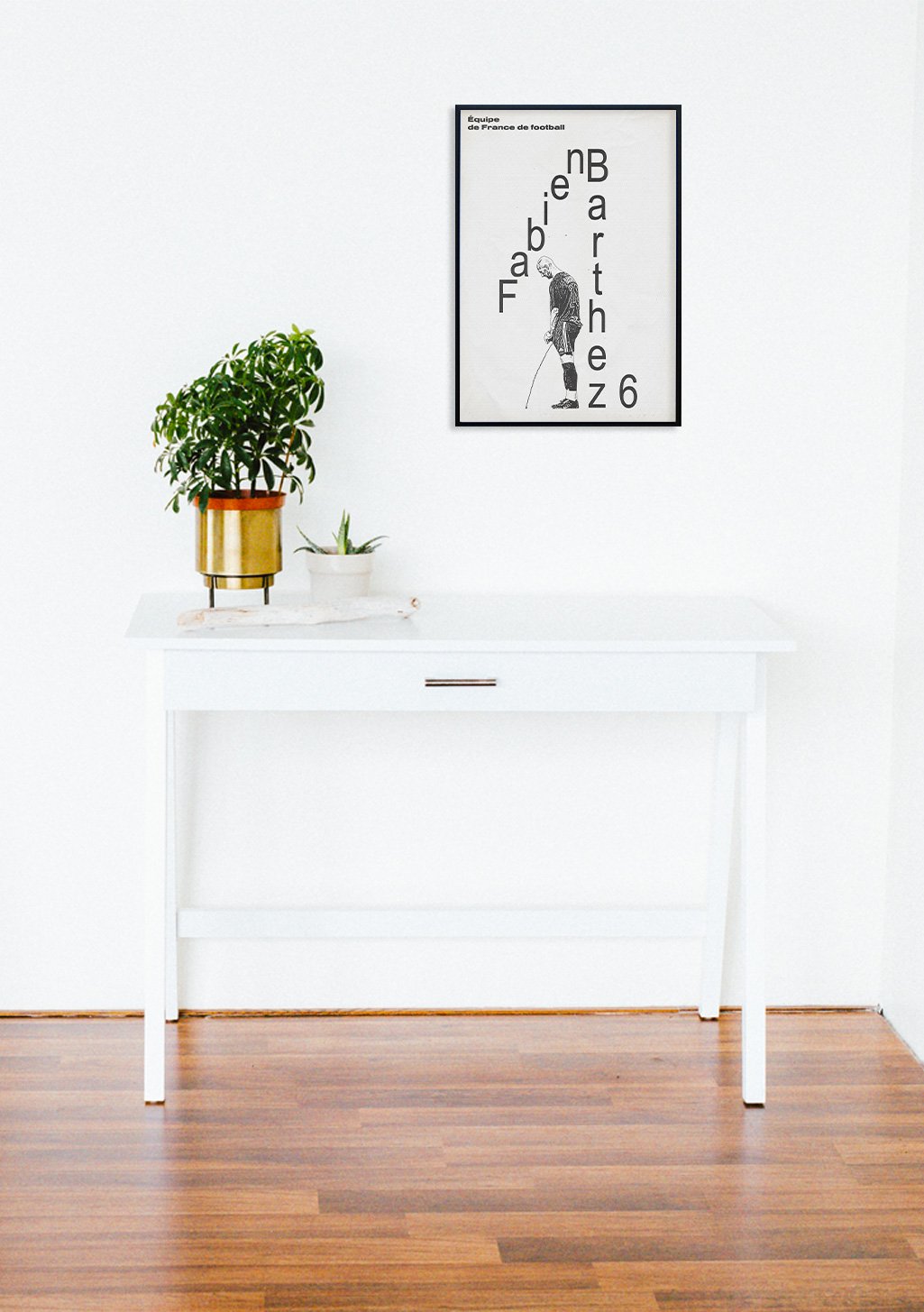 Poster noir et blanc avec texte et dessin