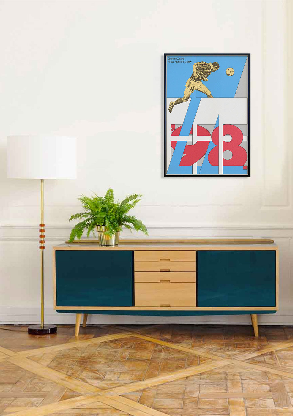 Poster de baseball, joueur en plein air, couleurs vives, numéro 28