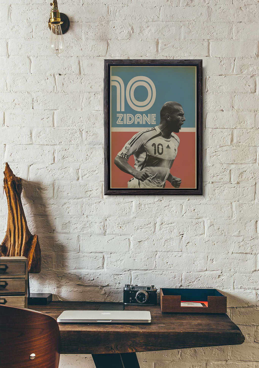 Poster de football Zidane numéro 10