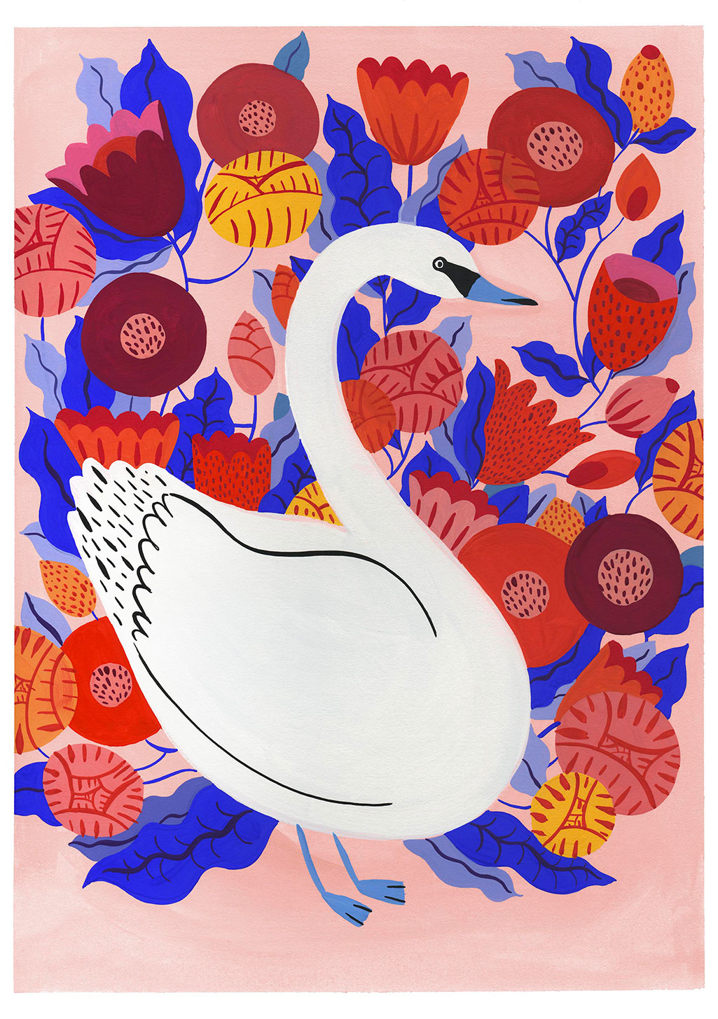 affiche-animaux-agathe-singer-white-swan