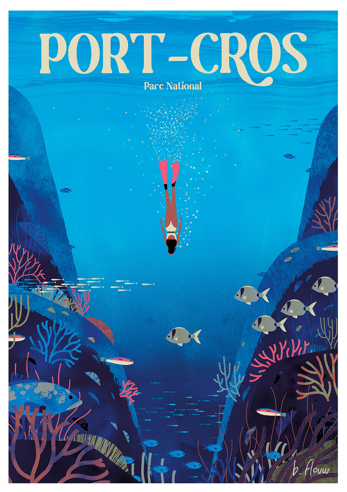 Plongée sous-marine à Port-Cros, parc national, poissons, coraux, plongée, plongée, bleu, nature, exploration, plongée, plongée, plongée