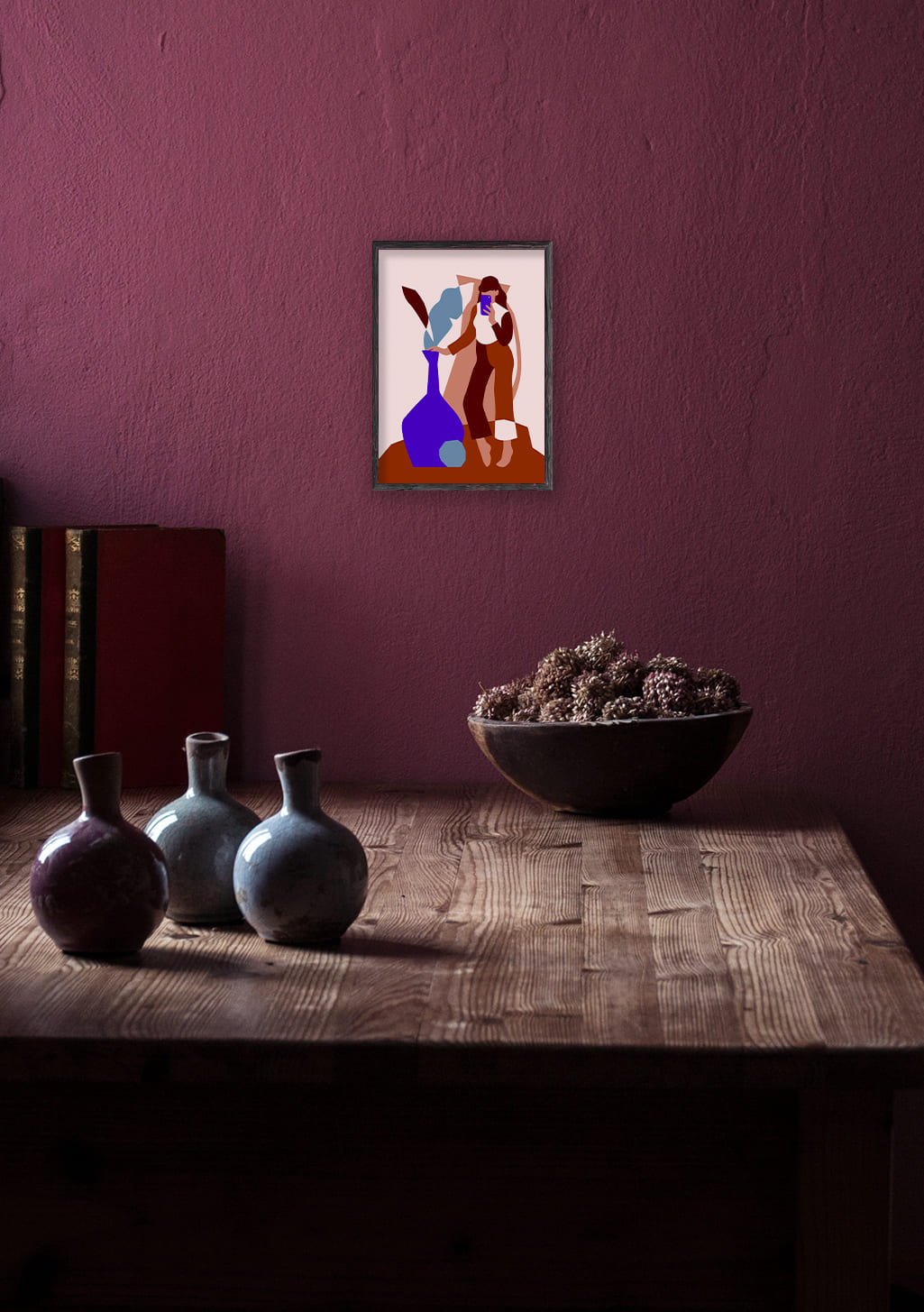 Art abstrait avec des formes géométriques colorées