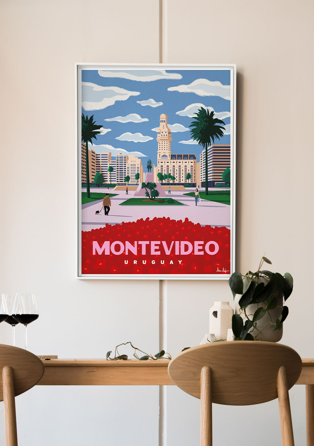Montevideo Uruguay Ville Poster