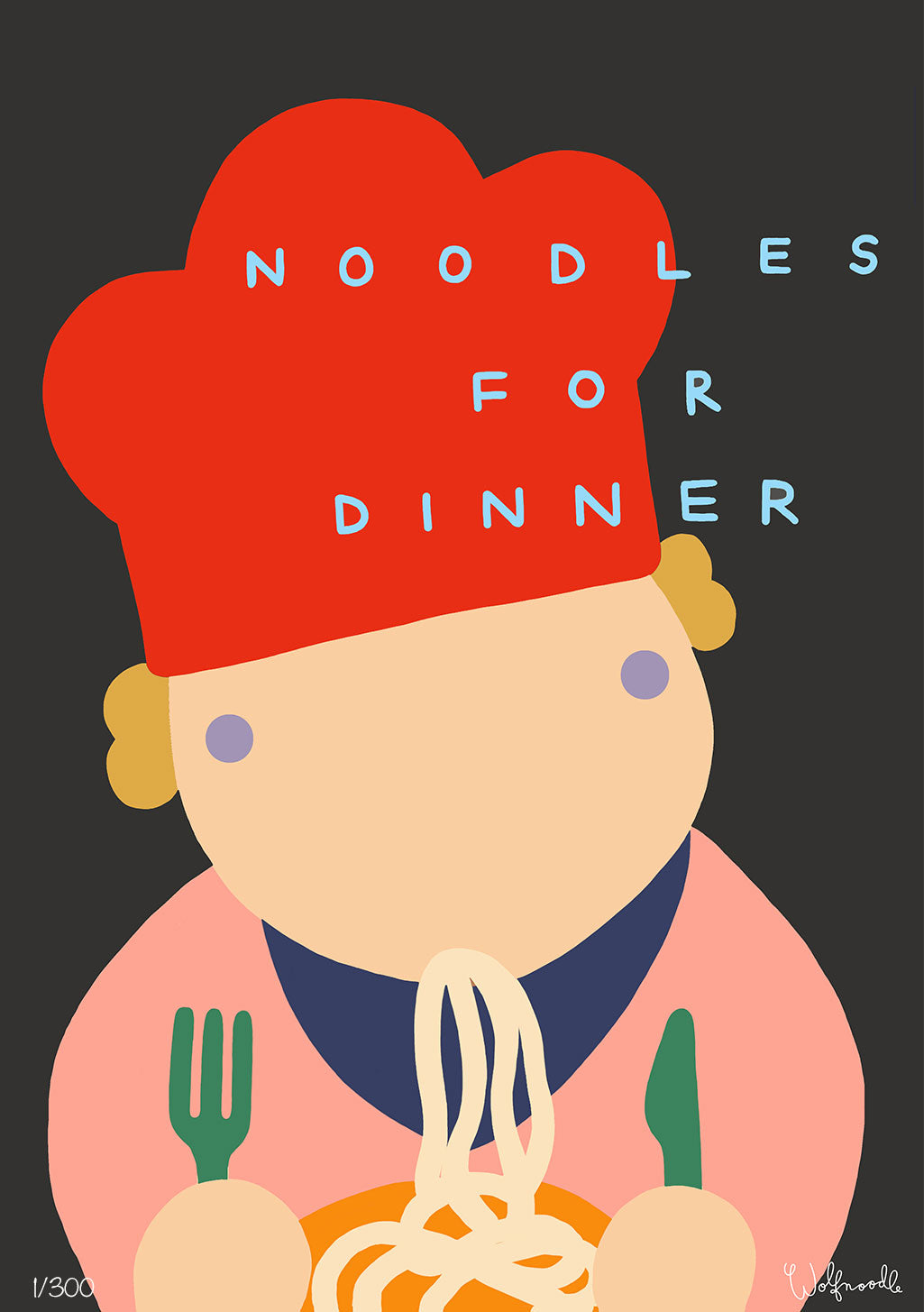 Nourriture, Dîner, Pâtes, Chef, Cuisine, Manger, Amusant, Couleurs vives, Caricature, Nourriture rapide, Dîner, Spaghetti