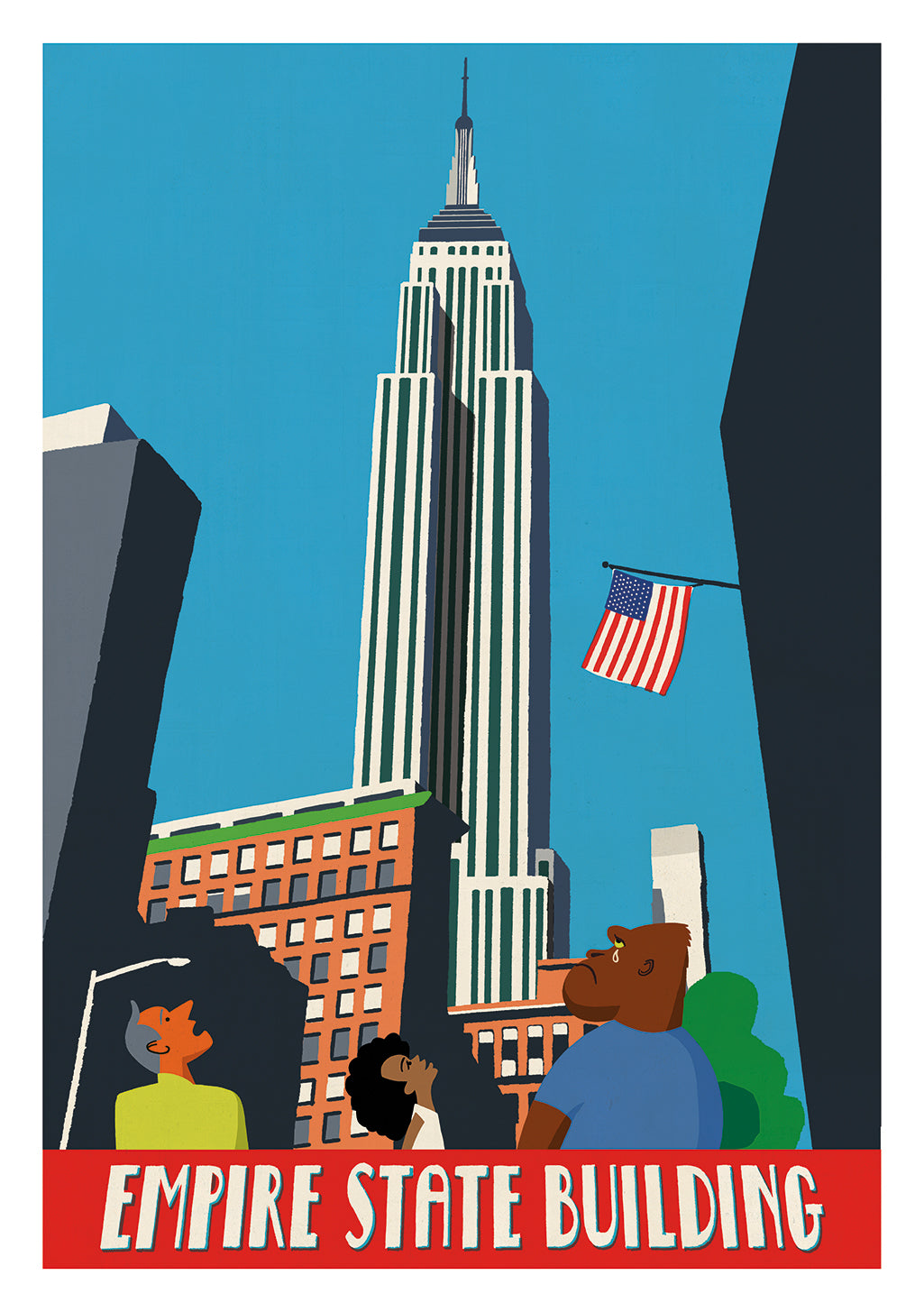 affiche-new-york-paul-thurlby-empire-state-building-1