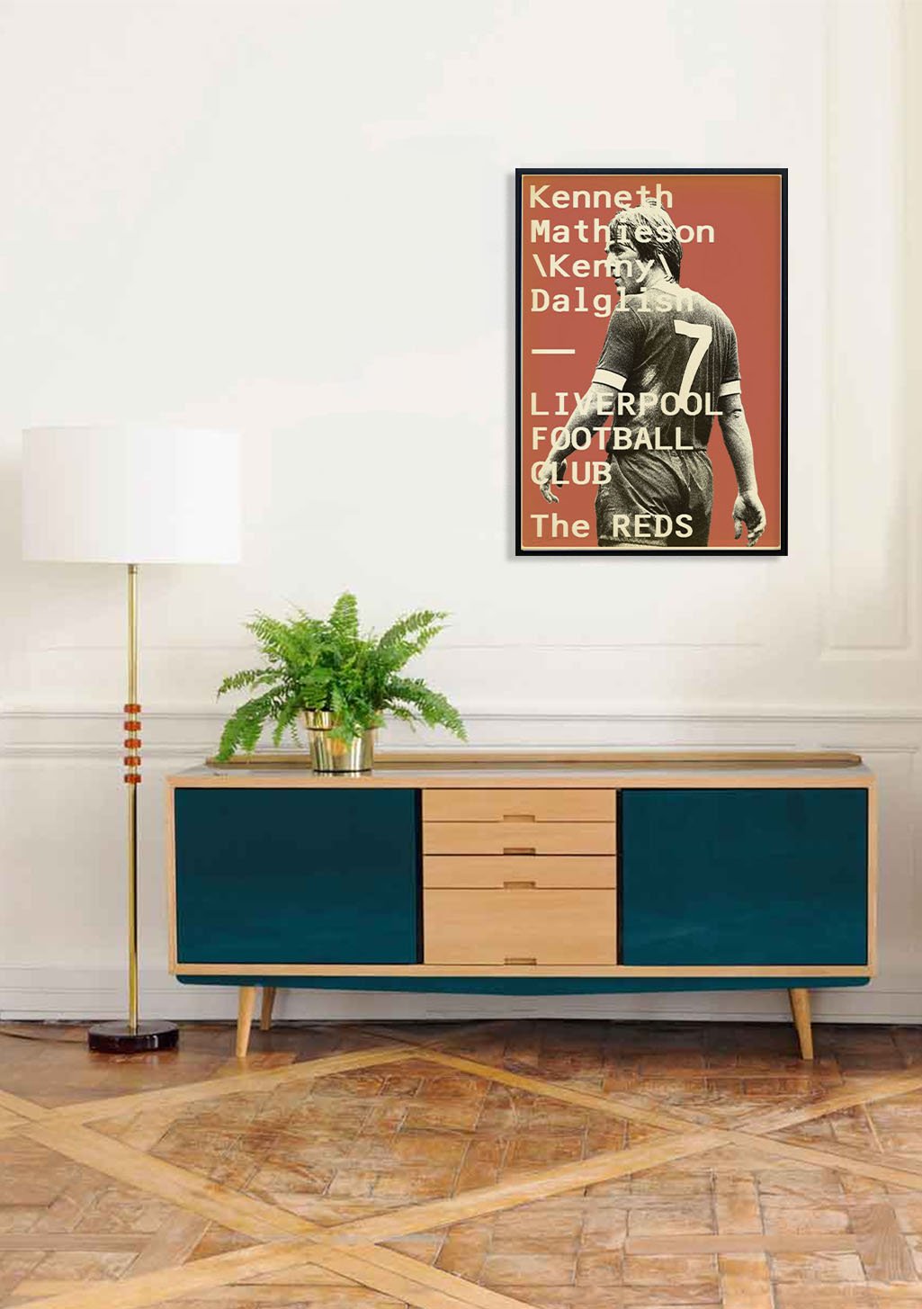 Poster de football Liverpool FC, joueur, Kenneth Mathieson Dalglish