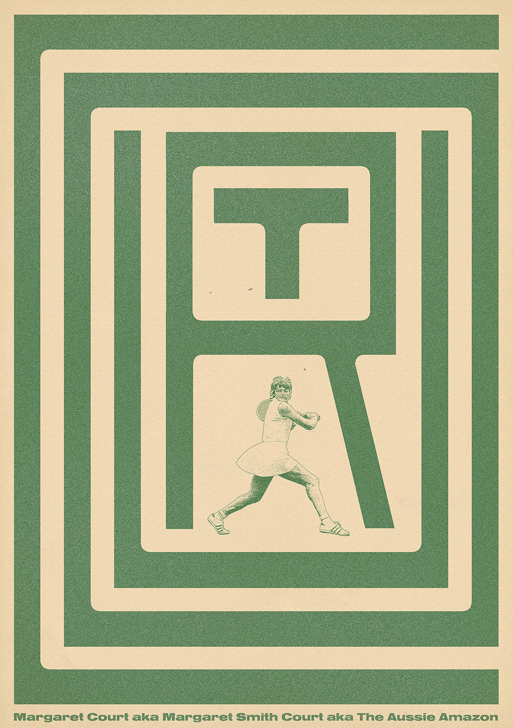 Tennis, Margaret Court, Australie, Amazone, Sport, Vert, Blanc, Carré, Lettre, Courir, Tennis, Sportif