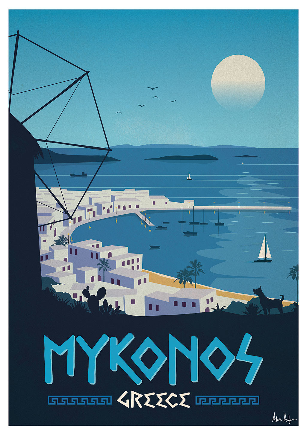 affiche-villes-alex-asfour-mykonos-1