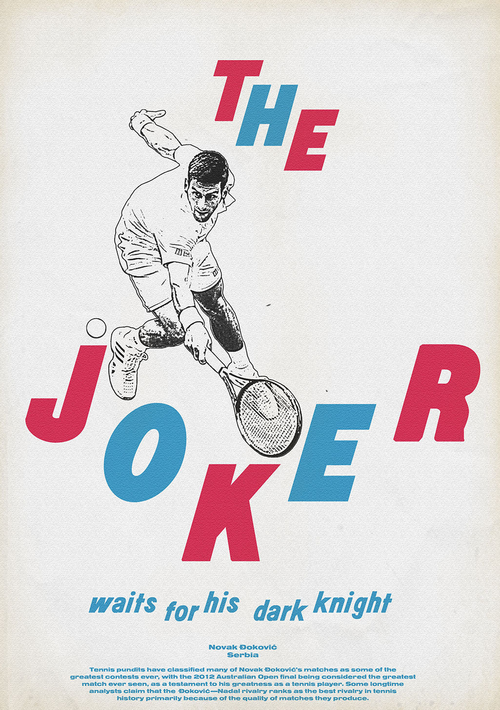 Tennis, Joker, Novak Djokovic, chevalier noir, tennis, rivalité, meilleur, jeu, historique, tennis, qualité, matchs